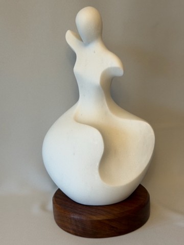 Cloud Dance<br>Yule marble, cherrywood<br>17
