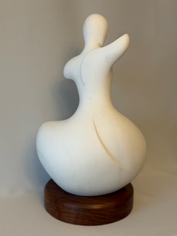 Cloud Dance<br>Yule marble, cherrywood<br>17