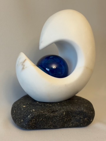 Refuge II<br>marble & glass <br>9